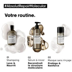 Masque Sans Rinçage Absolut Repair Molecular L'Oréal Professionnel 100 Ml -Produits de Coiffure Soldes Magasin 3474637153489 3 69143.1696600946