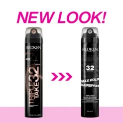 Max Hold Hairspray 32 Redken 300ml -Produits de Coiffure Soldes Magasin Redken Triple Take 32 300ml 84153.1694768860