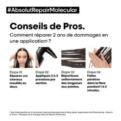 Sérum à Rincer Absolut Repair Molecular L'Oréal Professionnel 250 Ml -Produits de Coiffure Soldes Magasin SERUM A RINCER 4 94256.1694089660