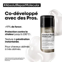 Masque Sans Rinçage Absolut Repair Molecular L'Oréal Professionnel 100 Ml -Produits de Coiffure Soldes Magasin masque 2 35976.1694092138